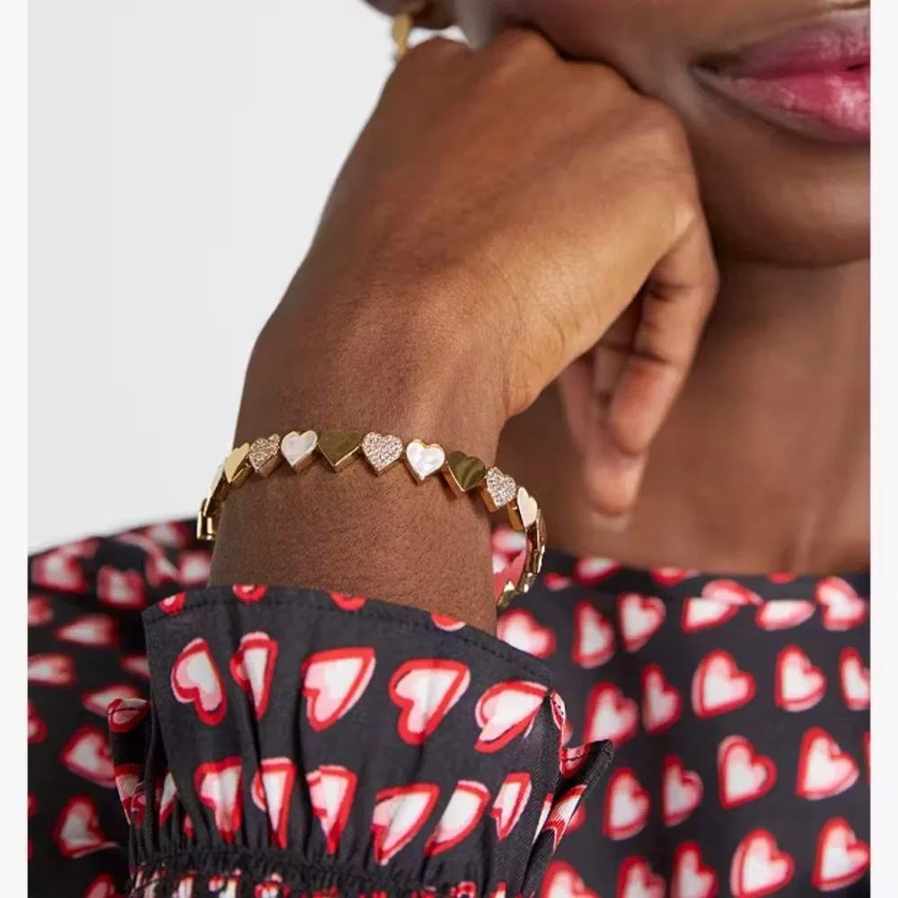 $99 Kate Spade Take Heart Hinged Bangle - Picture 2 of 6